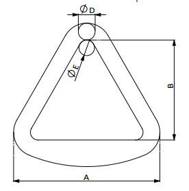 кованое треугольное кольцо 2